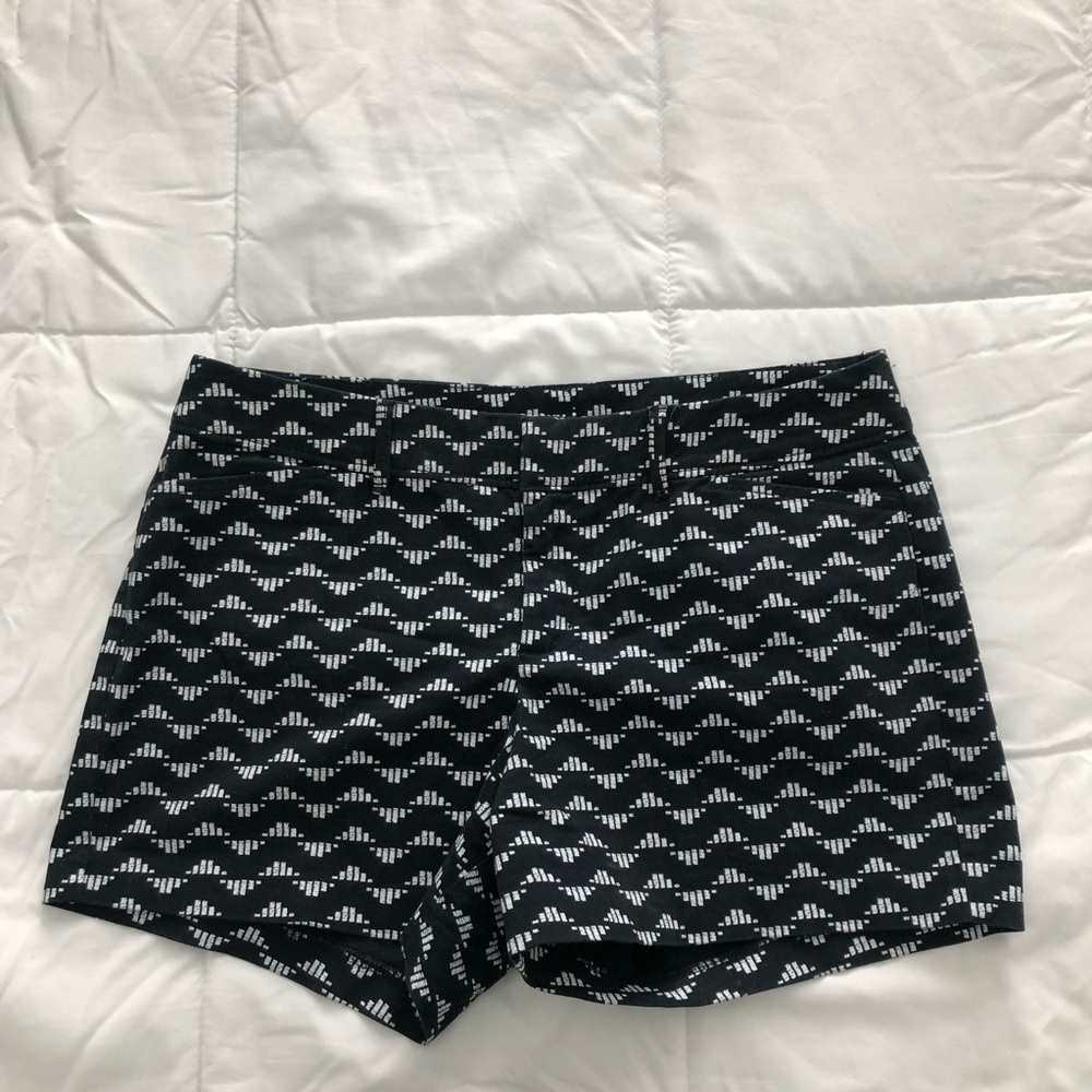 Old Navy Black and White Patterned Shorts